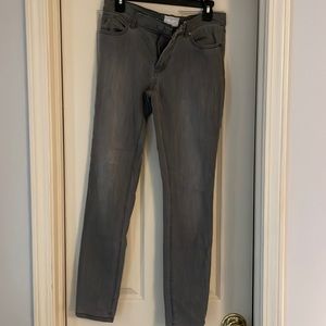 Caslon gray skinny jeans, size 27